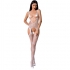 Bodystocking Passion Mujer BS075 Talla Única Blanco