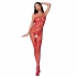 Bodystocking Passion Mujer BS076 Rojo Talla Única