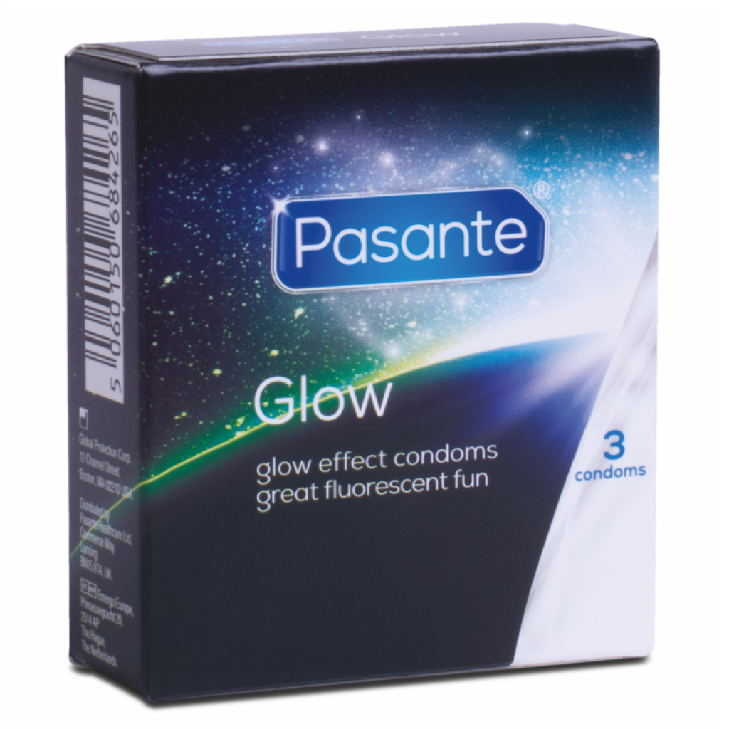 Condones Pasante Glow en la Oscuridad (3 Unidades)