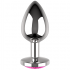 Plug Anal De Metal Talla L Cristal Rosa - Coquette Chic Desire