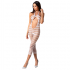 Bodystocking Crotchless Passion Mujer Bs081 Blanco