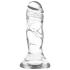 Pack Dildo y Arnés Transparente 12 Cm