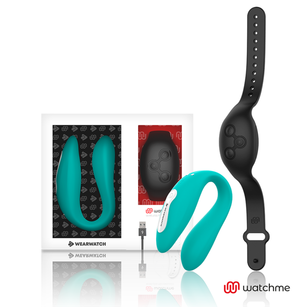 Vibrador Dual Technology Watchme - Aguamarina/Azabache