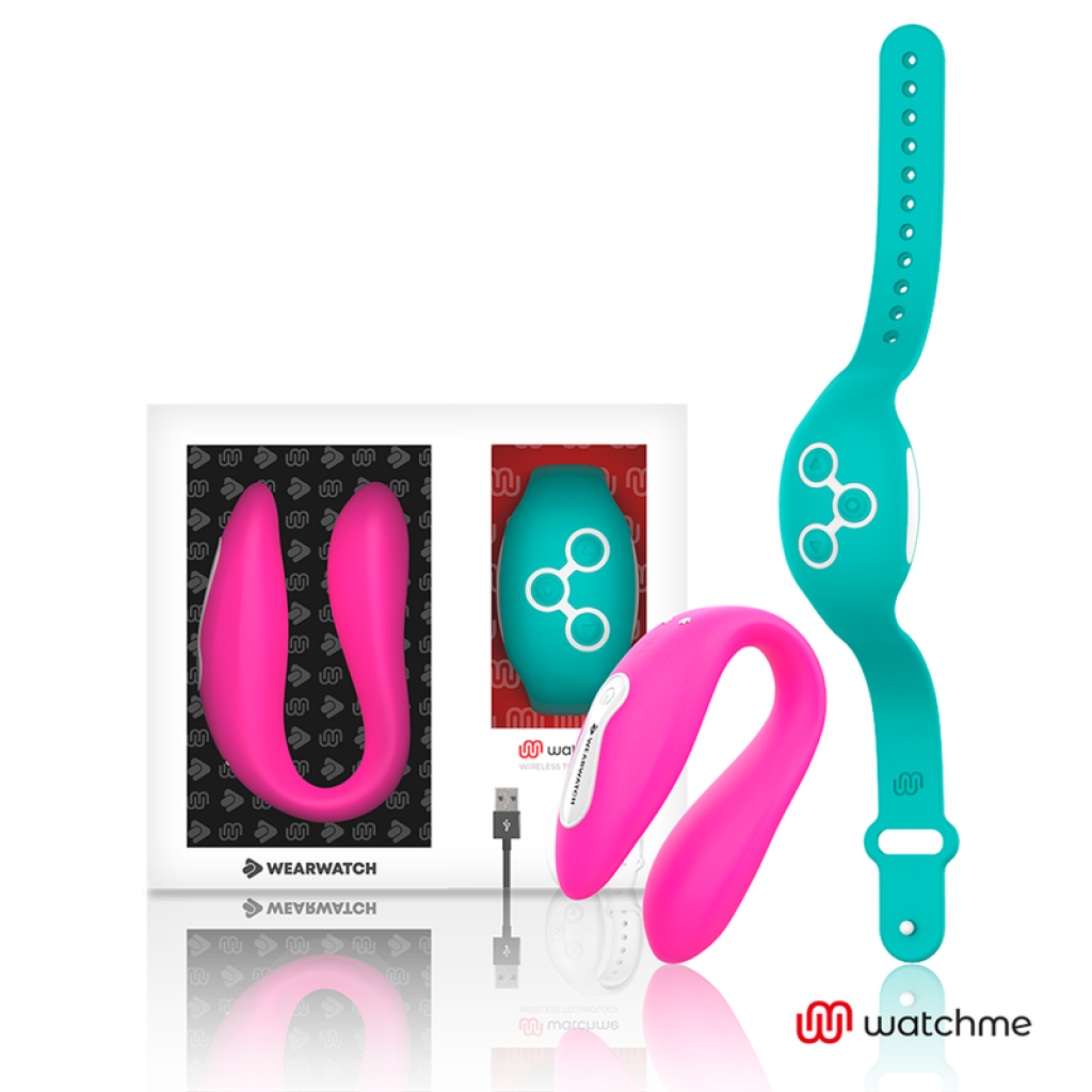 Vibrador Dual Technology Watchme Fucsia/Aqua Marina