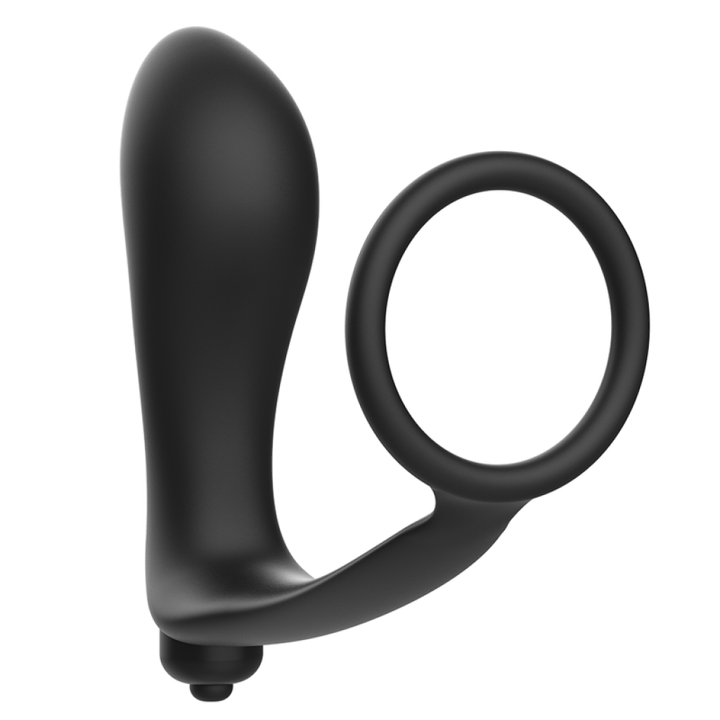 Plug Anal Vibrador con Anillo Pene