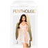 Penthouse Naughty Doll - Babydoll Blanco S/M