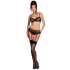 Passion Mujer Lovelia Set De Tres Piezas Negro L/XL