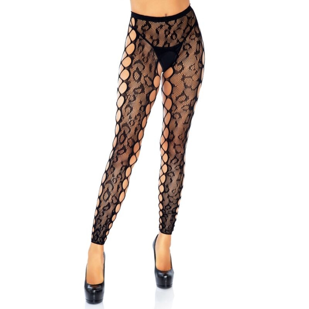 Leg Avenue Footless Crotchless Tights One Size