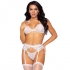 Leg Avenue Set Tres Piezas Blanco Talla M