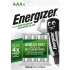 Pilas Recargables Energizer AAA 4 Unidades