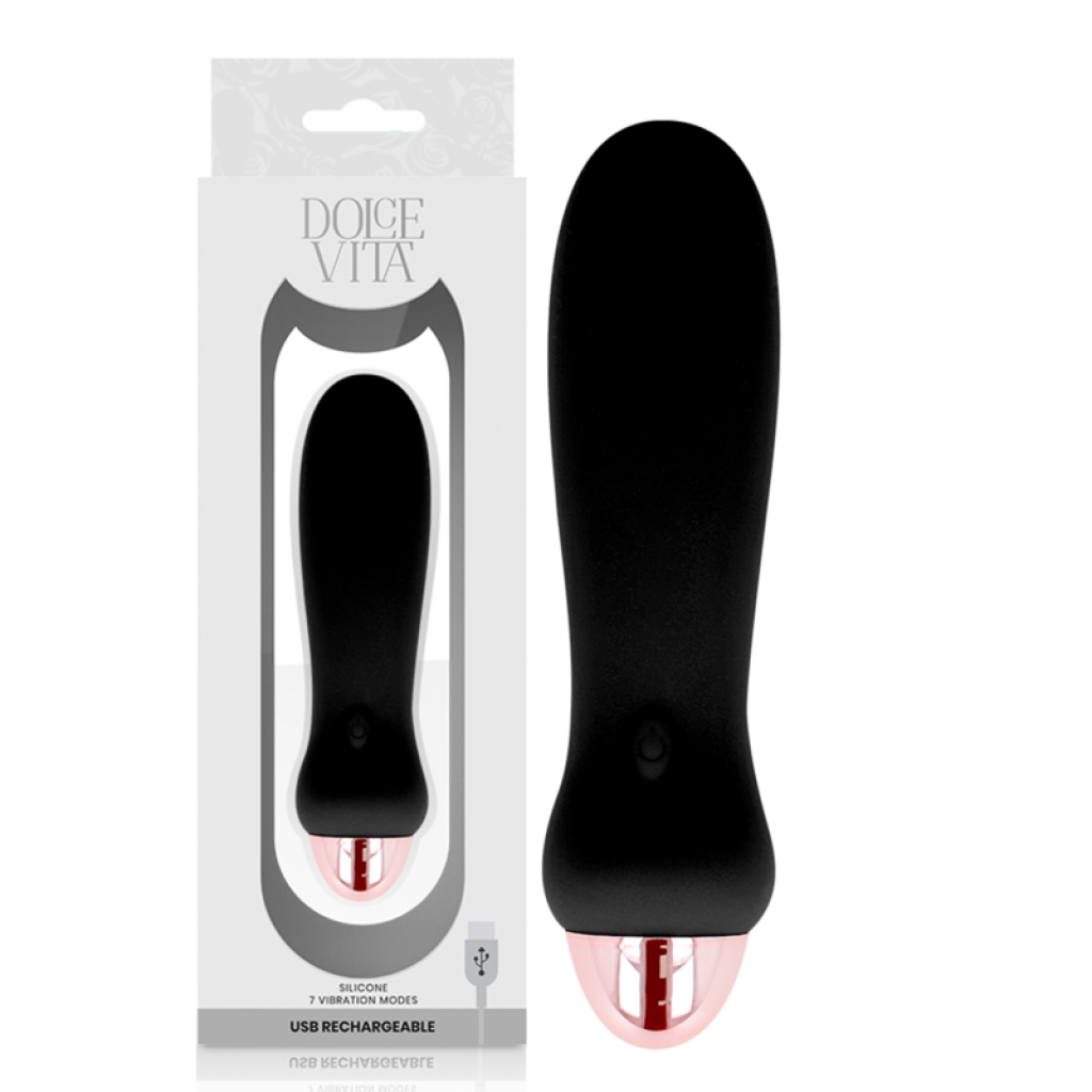 Vibrador Recargable Five Negro 7 Velocidades