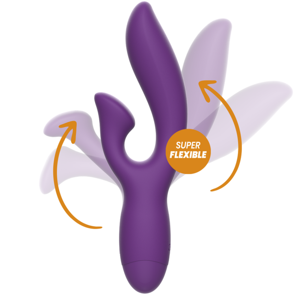 Vibrador Flexible con Rabbit Rewofun