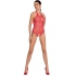 Woman Bs087 Bodystocking Rojo Talla Única