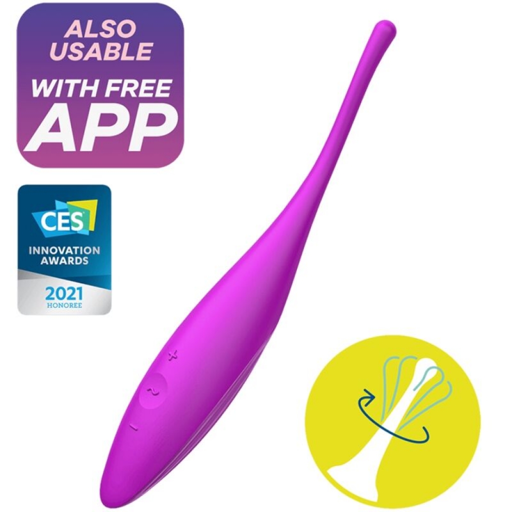 Satisfyer Twirling Joy - Estimulador Clítoris Fucsia