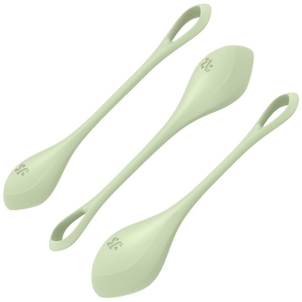 Satisfyer Yoni Power 2 - Kit de Entrenamiento Verde