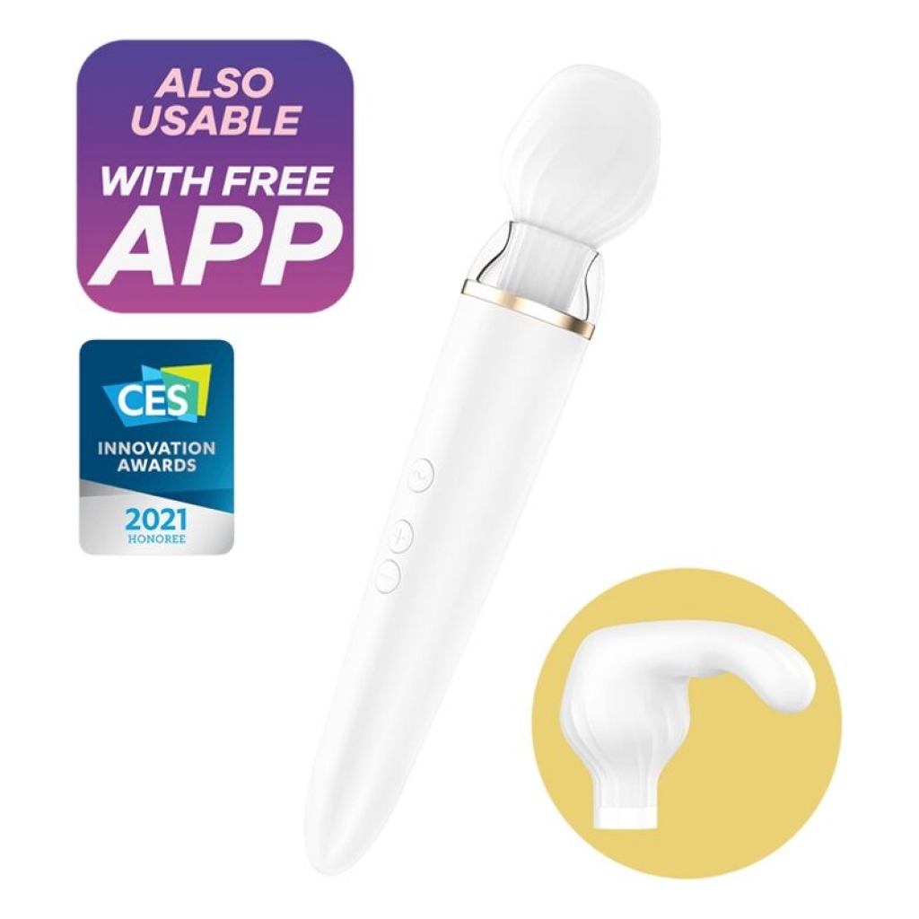 Satisfyer Doble Wander App - Vibrador Blanco