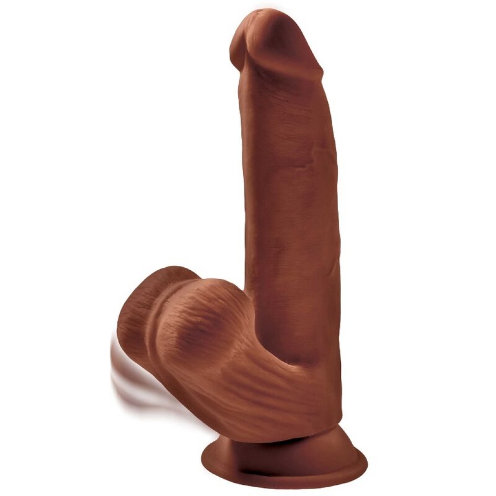 Dildo King Cock Plus 3D 24.5 cm Marrón