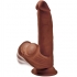 Dildo King Cock Plus 3D 24.5 cm Marrón