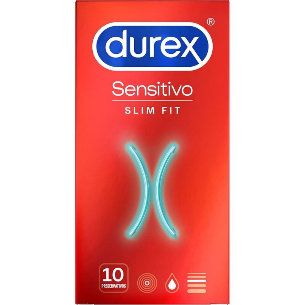 Durex Sensitivo Slim Fit - 10 Unidades