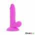 Dildo Flexible Con Vibración Morado 17 Cm