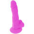 Dildo Flexible con Vibración Lila - 18 cm