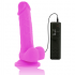 Dildo Flexible con Vibración Lila - 20.5 cm