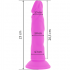 Dildo Flexible con Vibración Lila 23 cm