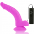 Dildo Flexible Con Vibración Lila 21.5 Cm - O 4.5 Cm