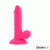 Dildo Flexible con Vibración Rosa 17 cm