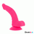 Dildo Flexible con Vibración Rosa 21.5 cm