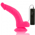 Dildo Flexible con Vibración Rosa 21.5 cm