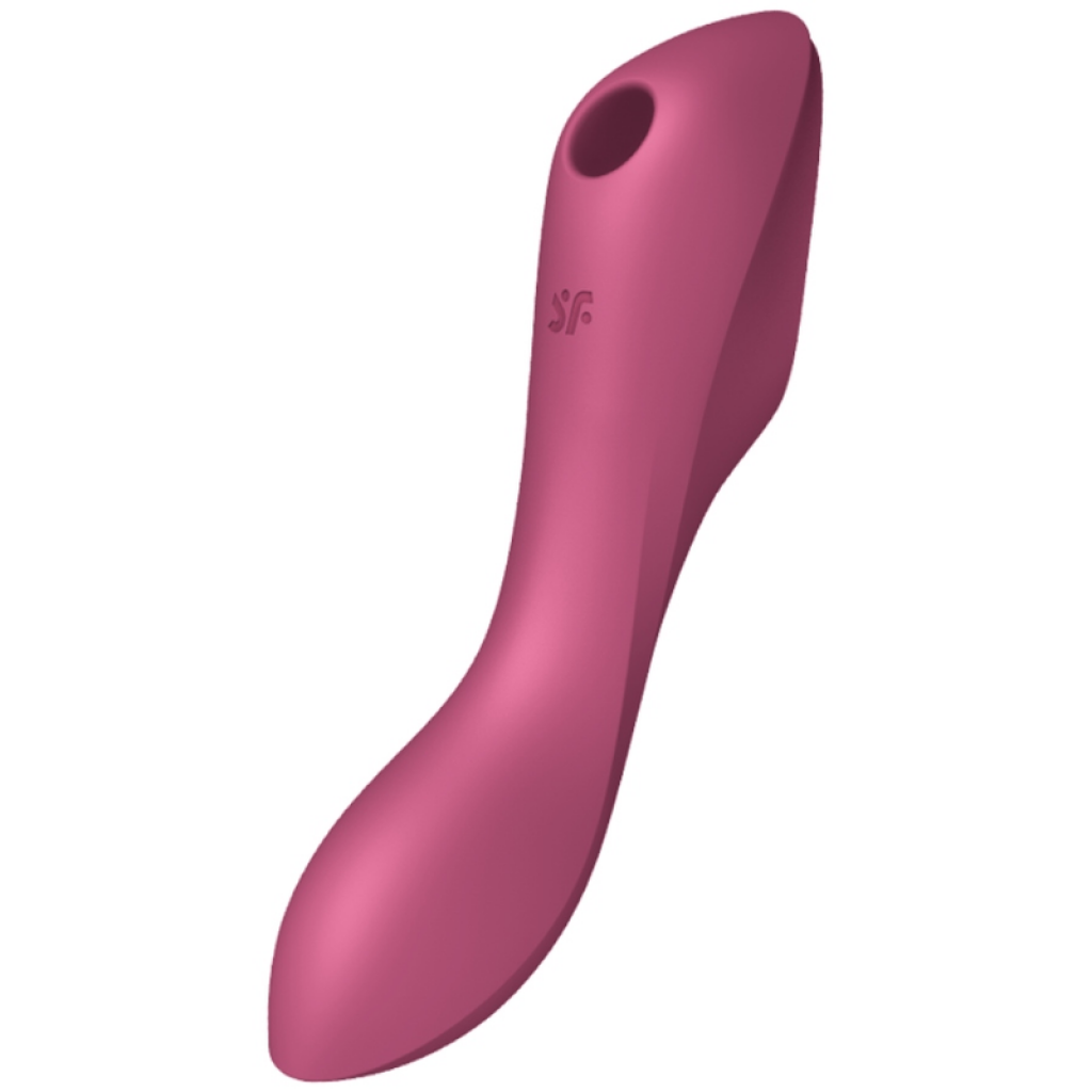 Satisfyer Curvy Trinity 3 Estimulador Y Vibrador Rojo