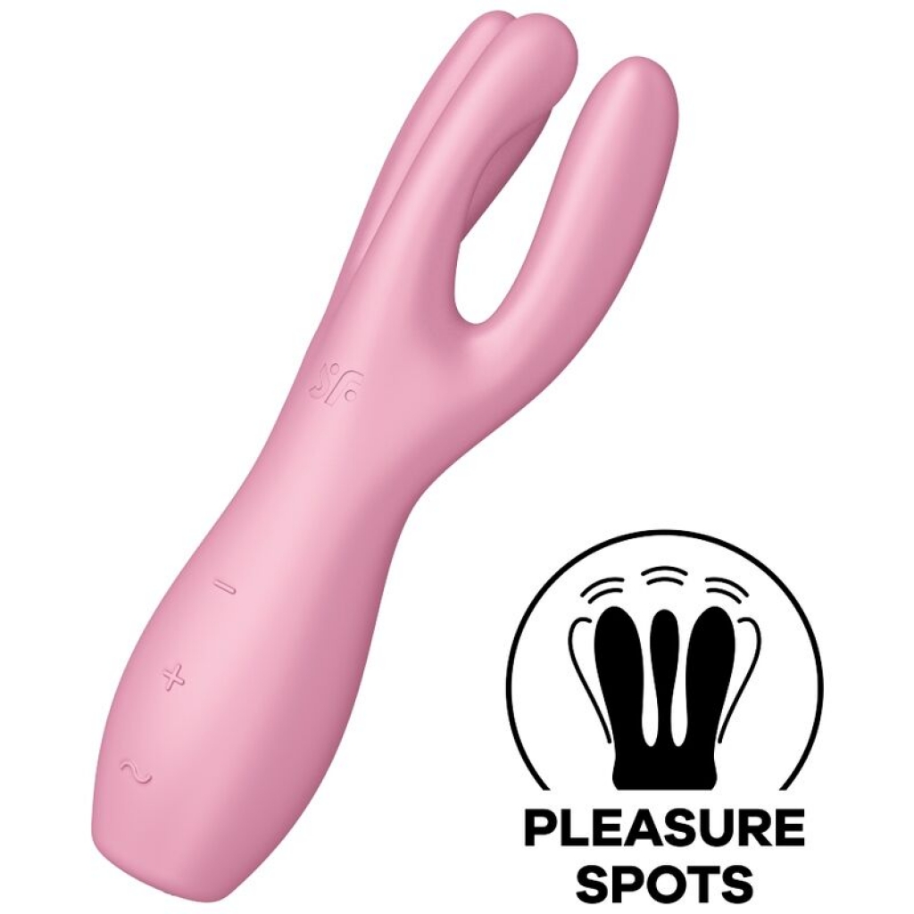 Satisfyer Threesome 3 - Vibrador Rosa