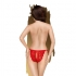 Tanga Penthouse Too Hot to Be Real - Rojo (Talla S/M)