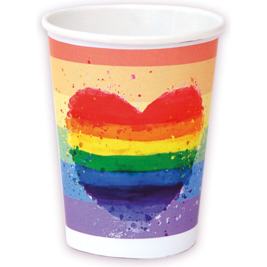 Set de 8 Vasos Bandera LGBT