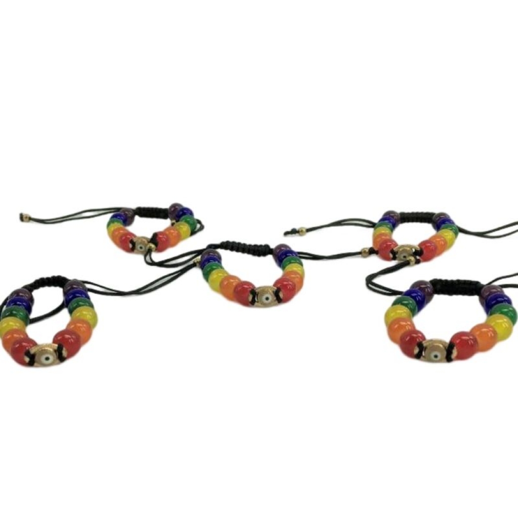 Pulsera con Ojo Turco y Bandera LGBT