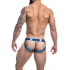 Cut4men: Jockstrap Desire - Cuero Azul - XL