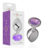 Plug Anal Metal Aluminio con Cristal Violeta Talla S