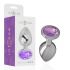 Plug Anal Intense de Metal con Cristal Violeta Talla M