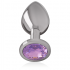 Plug Anal Intense de Metal con Cristal Violeta Talla M