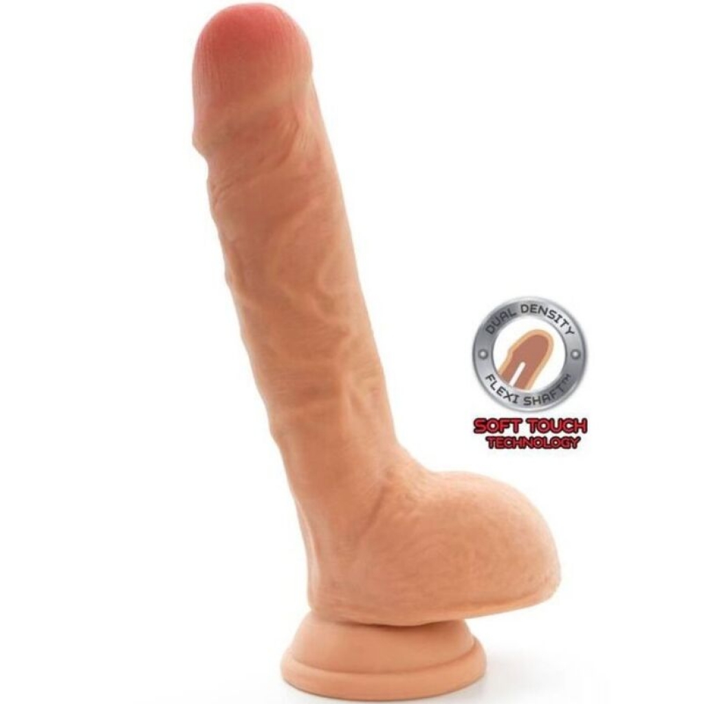 Dildo Dual Density - 18 cm con Testículos