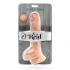 Dual Density Dildo 25,5 cm Con Testículos Natural