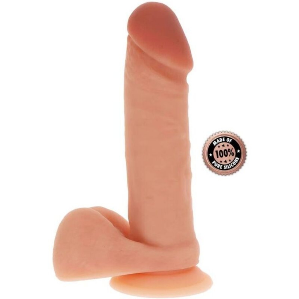 Dildo de Silicona 20.5 cm con Testículos Natural