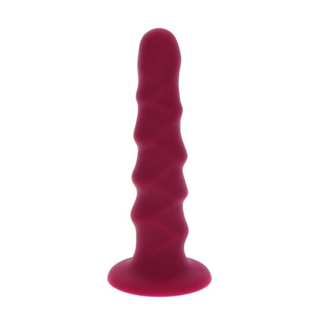 Ribbed Dong 12 cm - Rojo