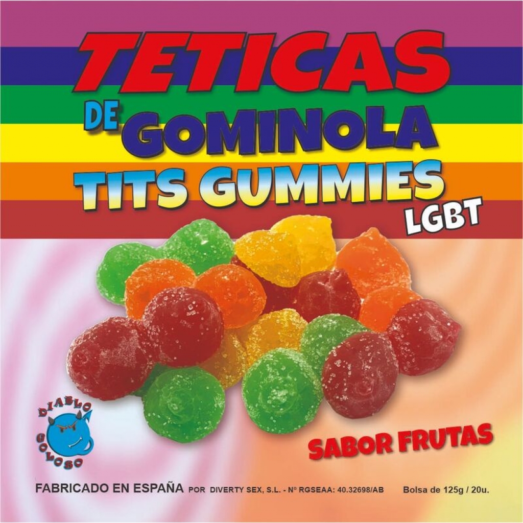 Teticas de Gominola Azúcar Surtidas LGBT