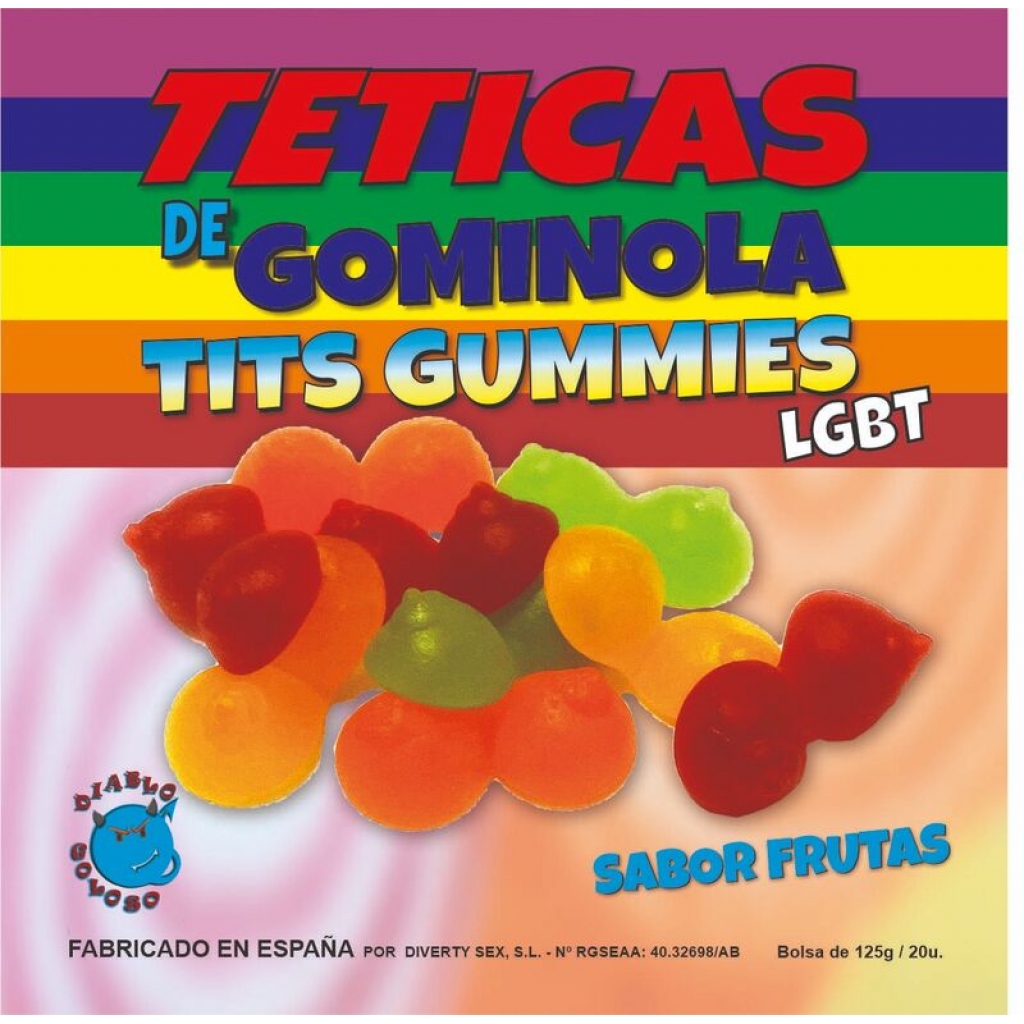 Teticas de Gominola Brillo Surtidas LGBT