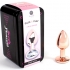 Plug Anal Metal - Oro Rosa, Talla S, 7 cm