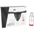 Panty Brasileña Negra con Perlas y Gel Lubricante 50 ml