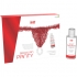 Panty Brasileño Rojo Con Perlas Y Gel Lubricante 50 Ml