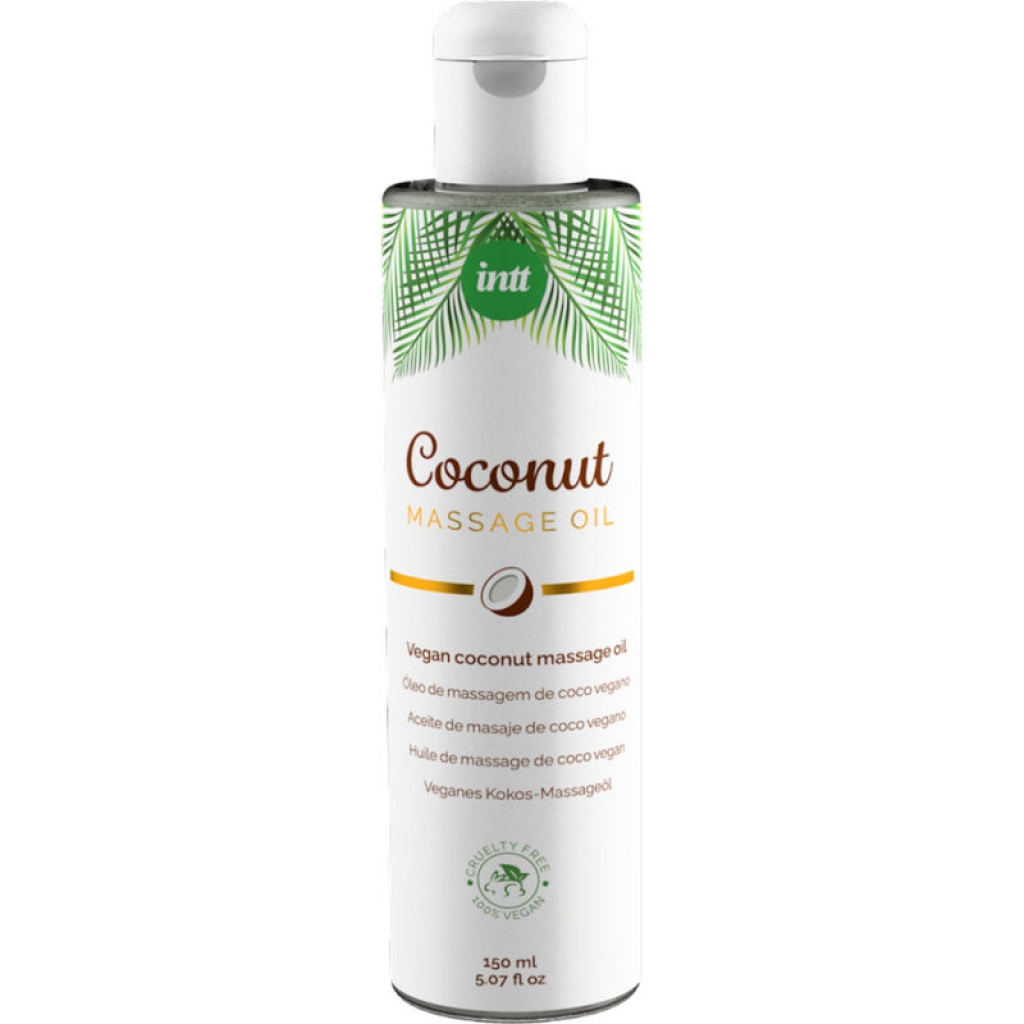 Aceite Vegano de Masaje Dulce Sabor a Coco - Intt